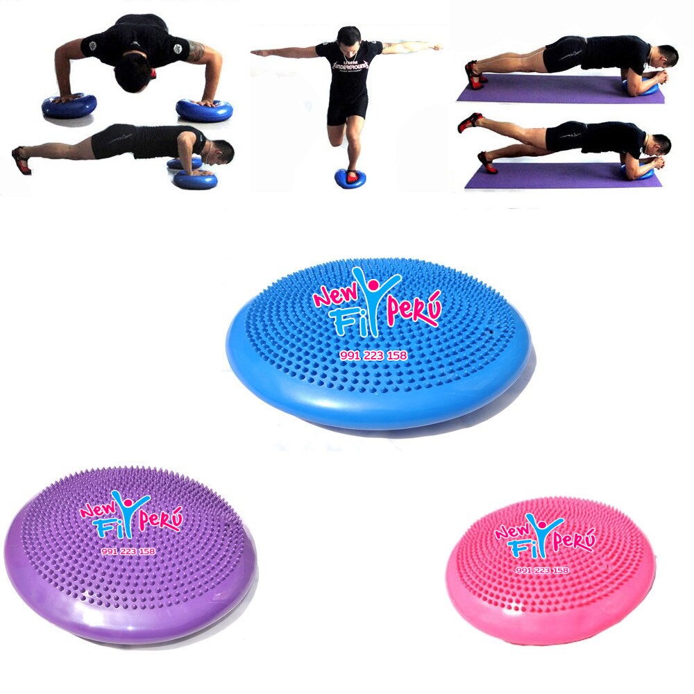 Cojín Inestable Equilibrio Y Balanceo Terapia Gym Pilates Yoga Balón I –  Cómpralo en casa